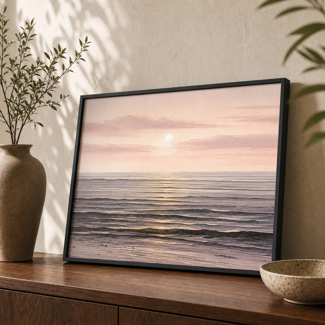 Blush Tide Pastel Ocean