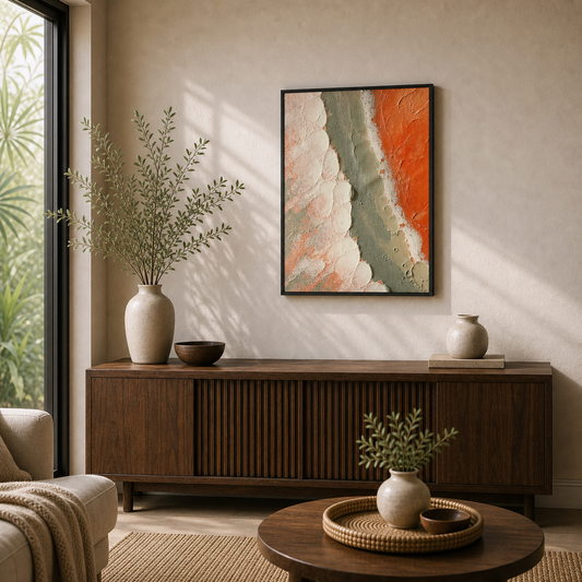 Coral Rift Abstract