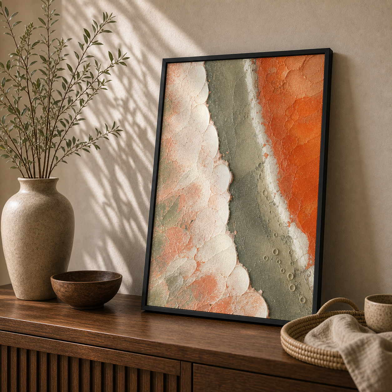 Coral Rift Abstract