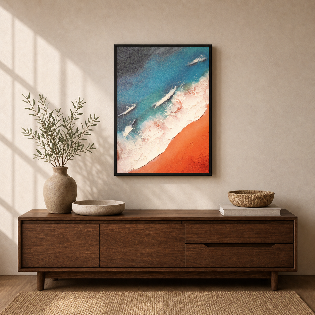 Coral Surf Abstract Coastal