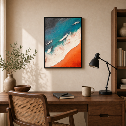 Coral Surf Abstract Coastal