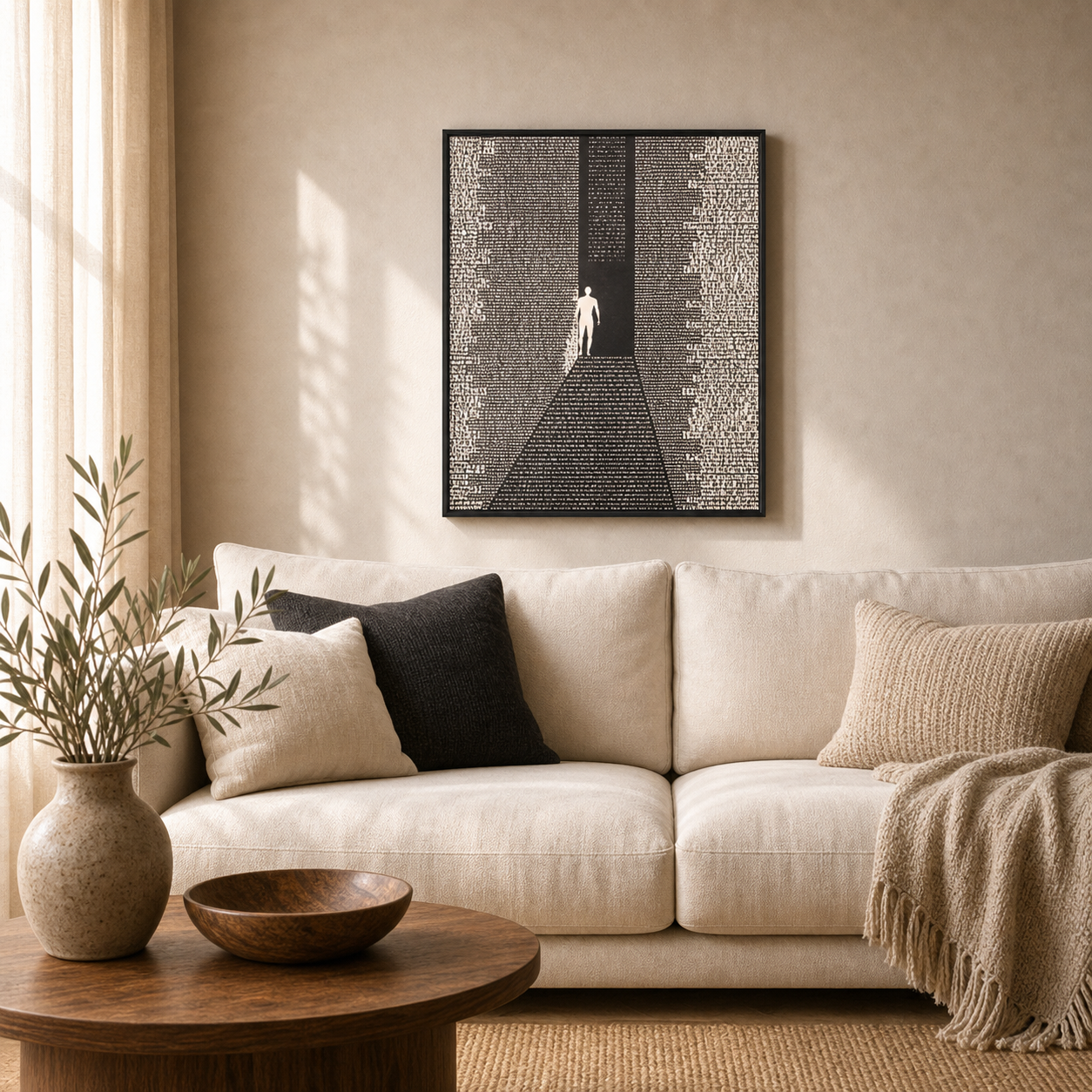Enlightened Path Conceptual Silhouette Text