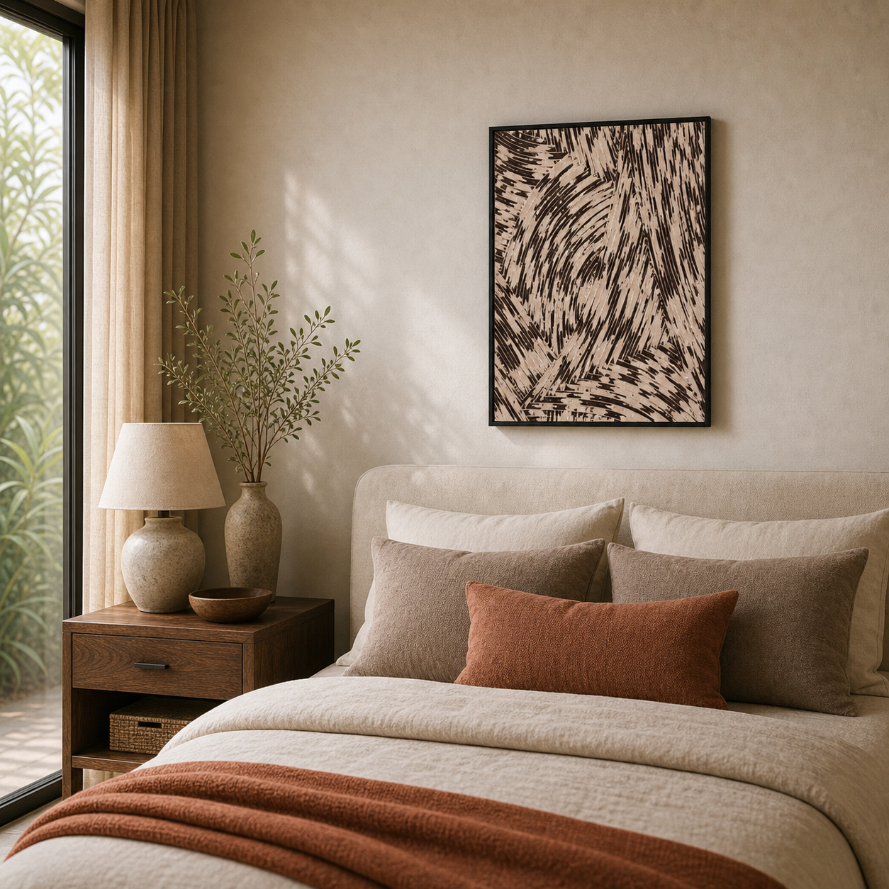 Etched Bronze Abstract