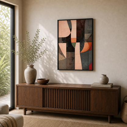 Cubist Contour Abstract Geometric