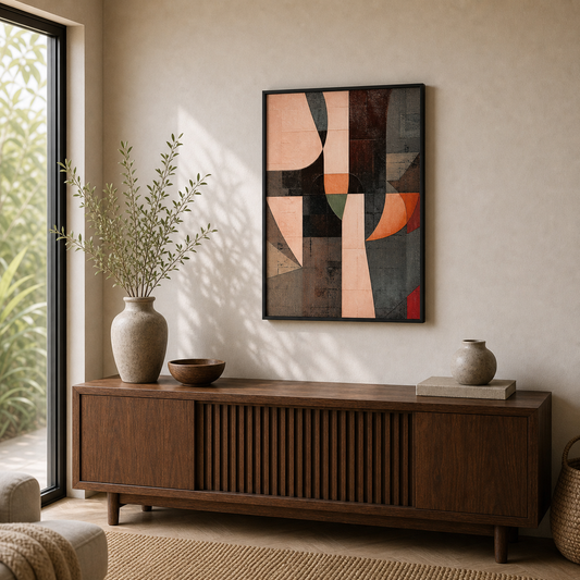 Cubist Contour Abstract Geometric