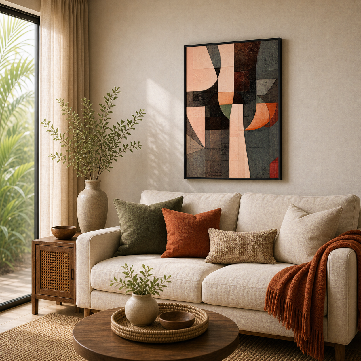 Cubist Contour Abstract Geometric