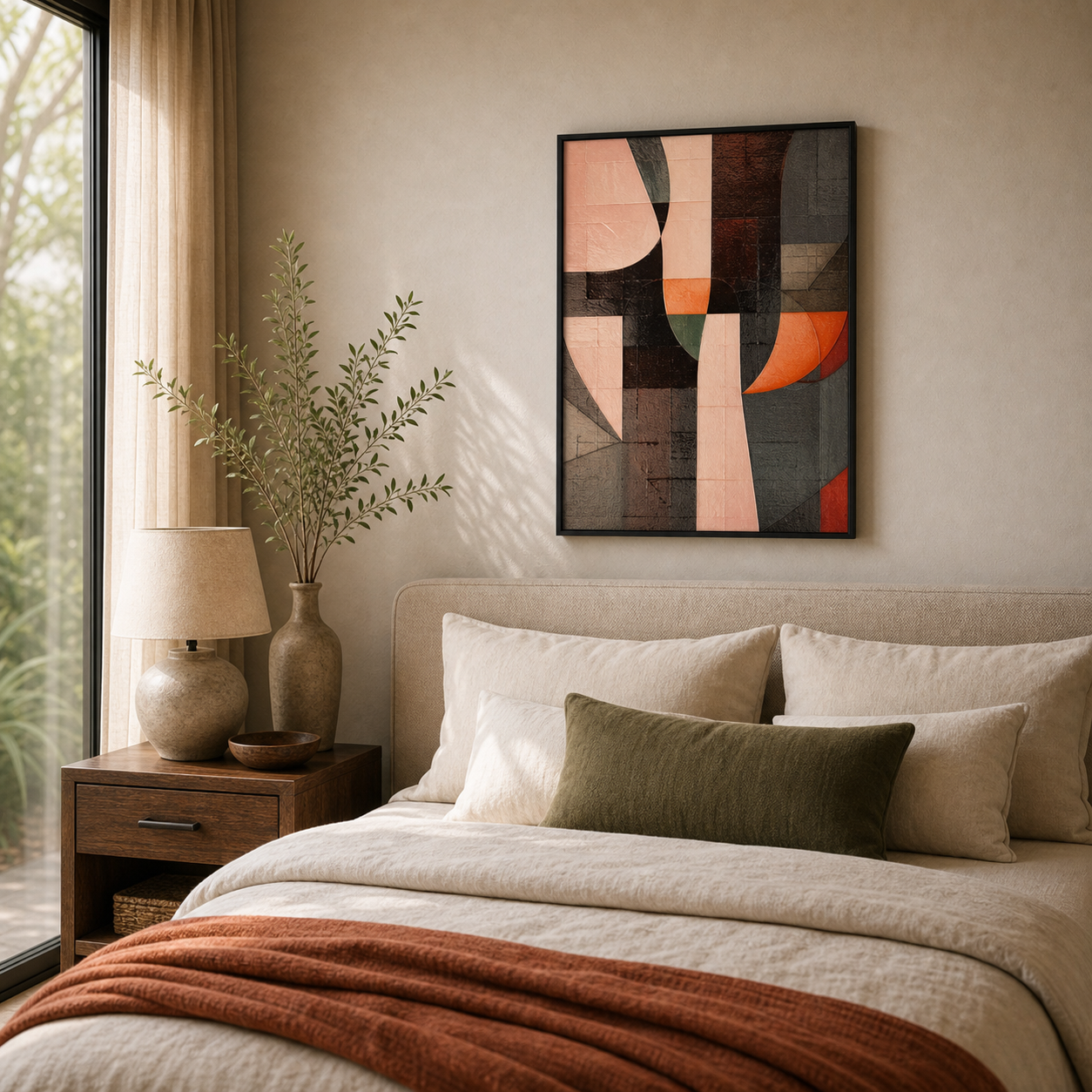 Cubist Contour Abstract Geometric