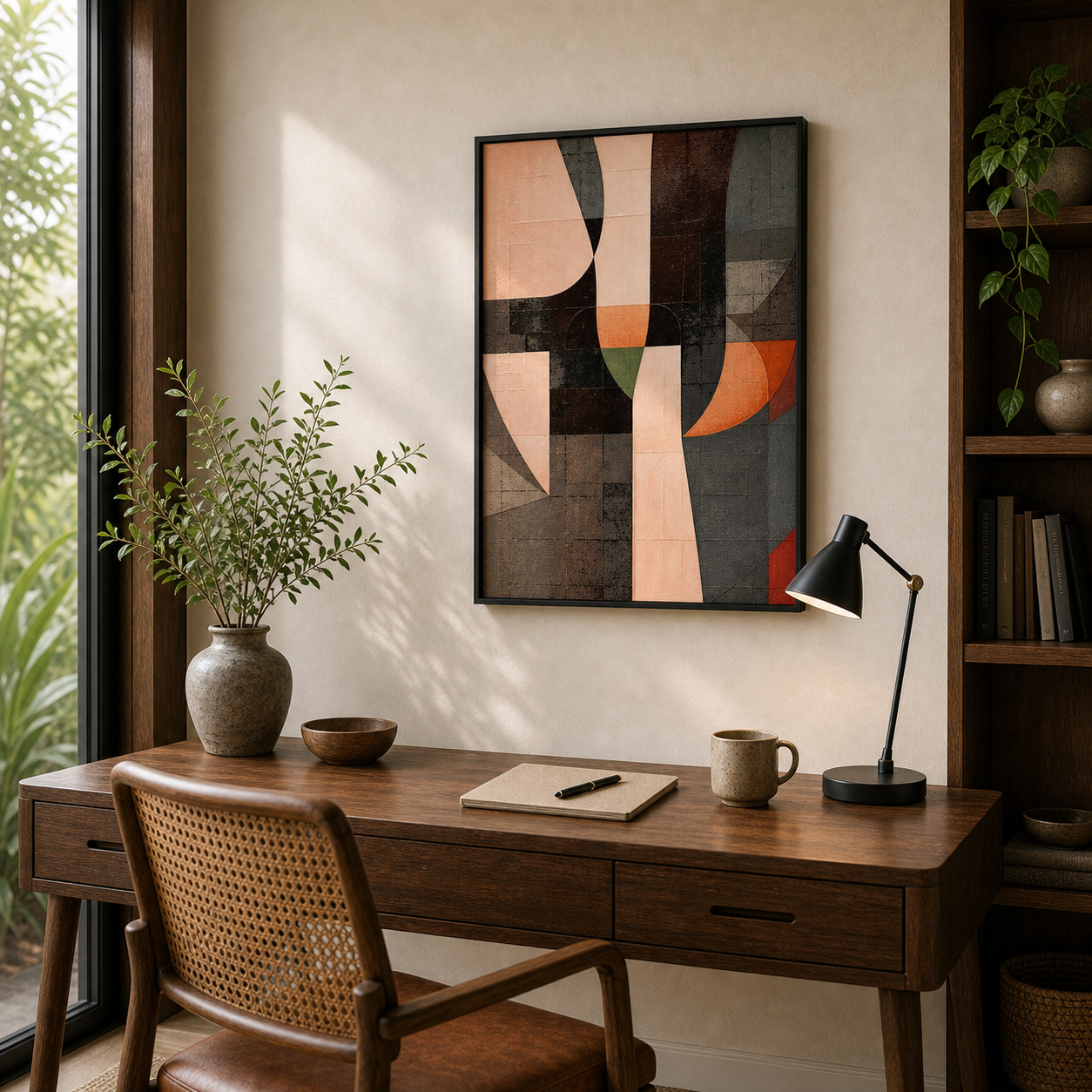 Cubist Contour Abstract Geometric
