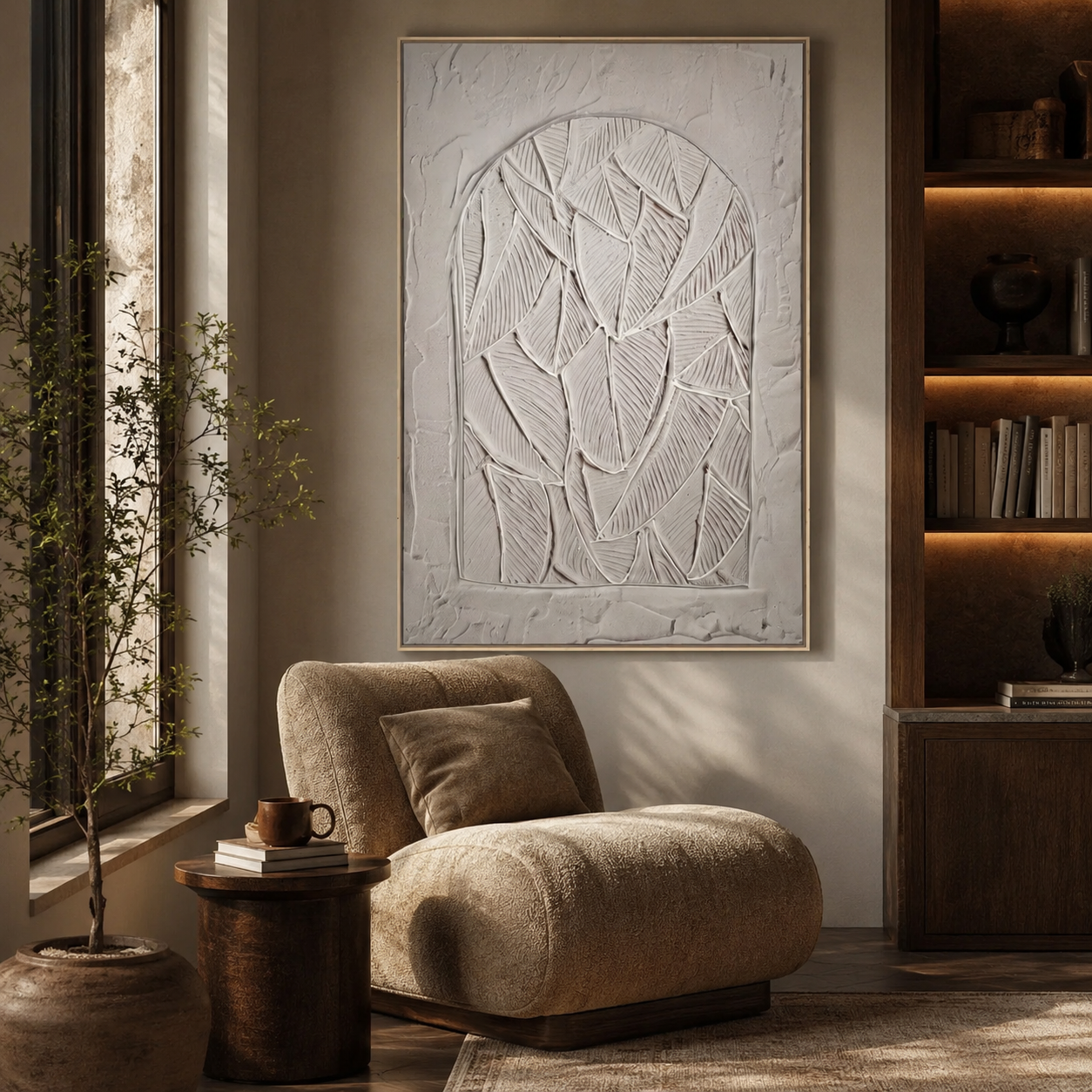 Minimalist Leaf Arch