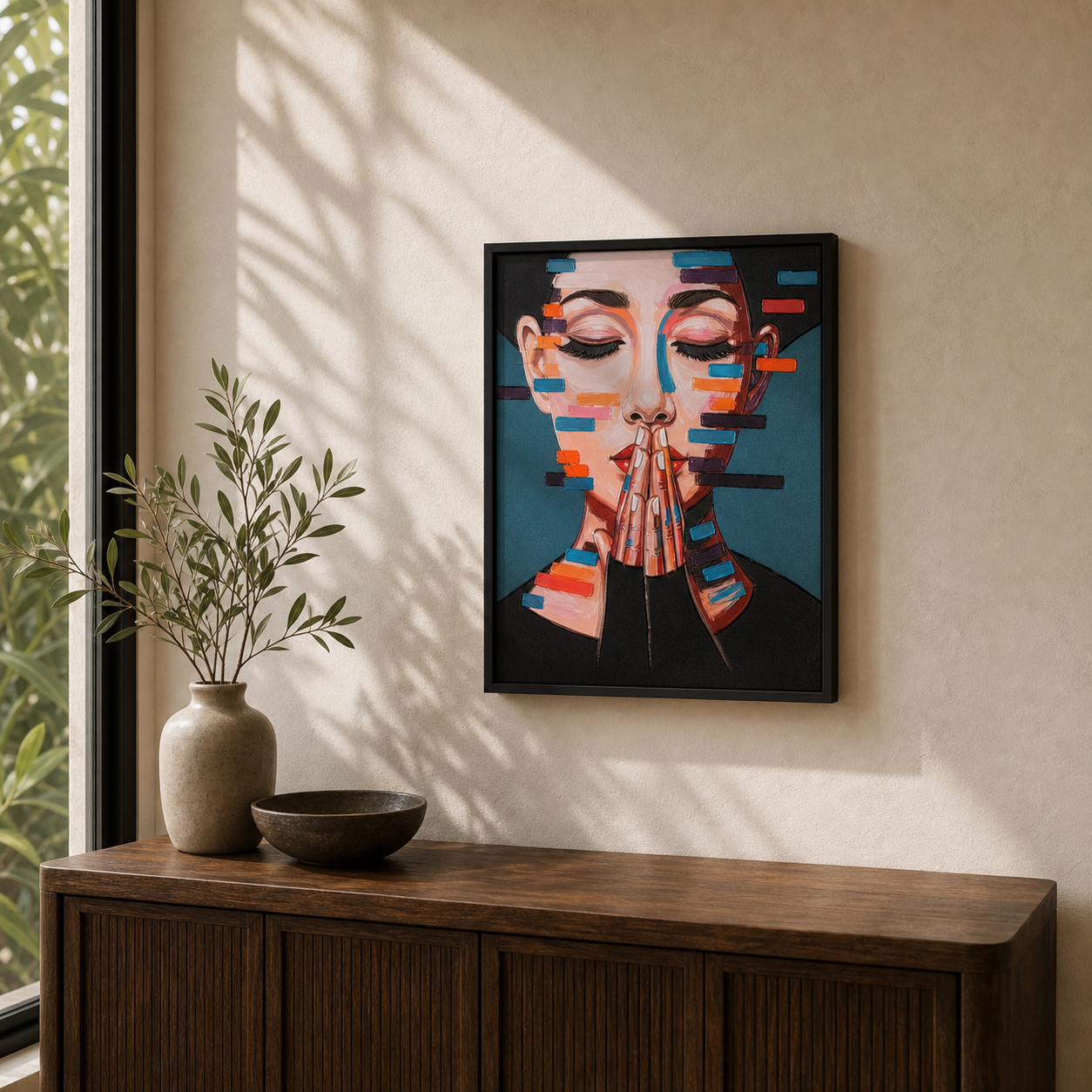 Modern Abstract Female Portrait