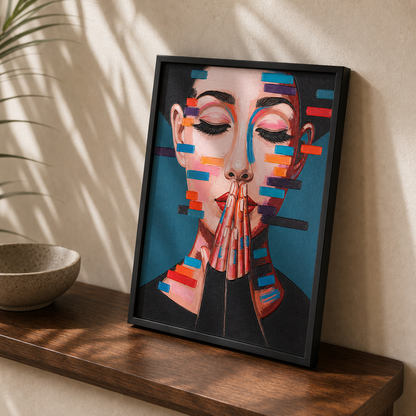 Modern Abstract Female Portrait