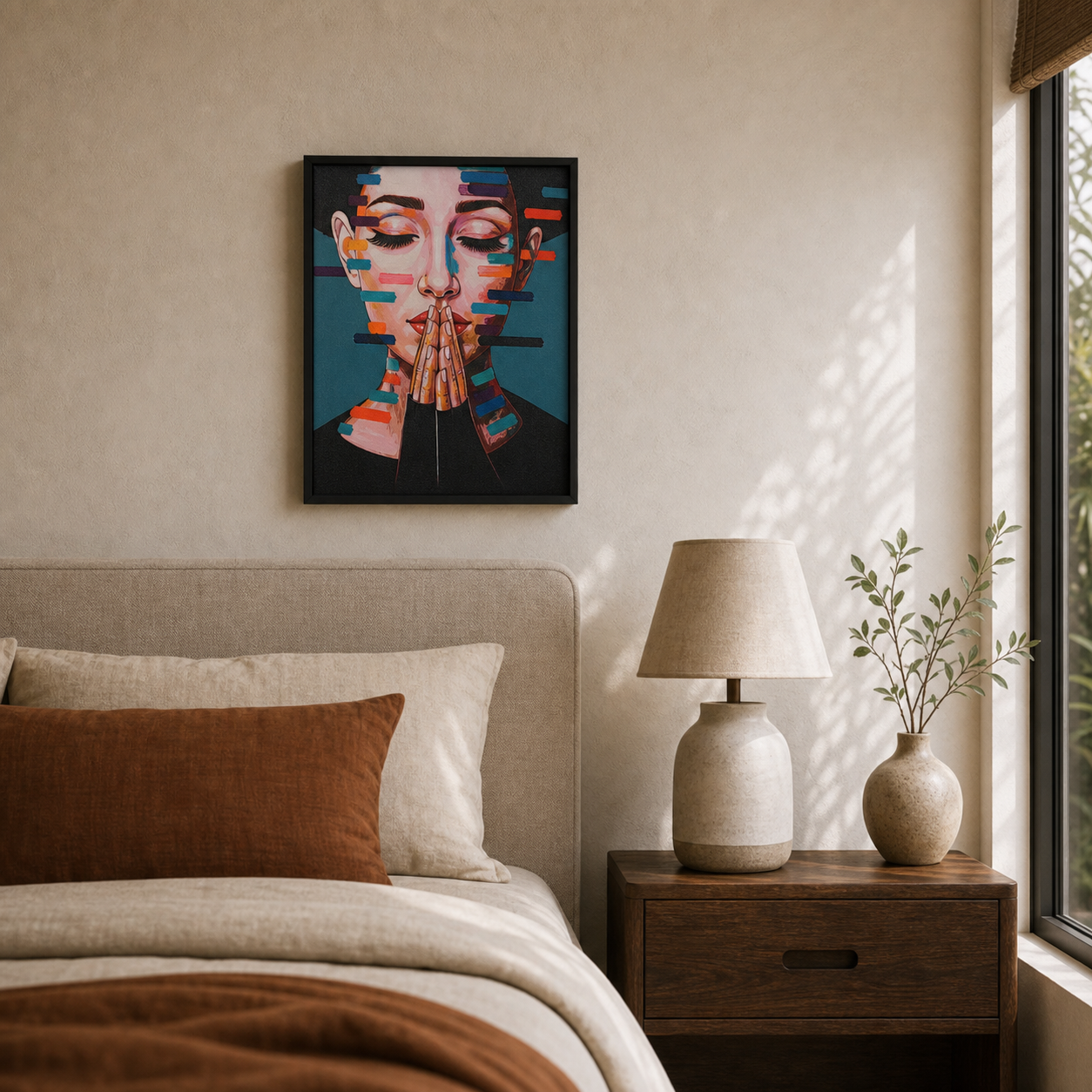 Modern Abstract Female Portrait