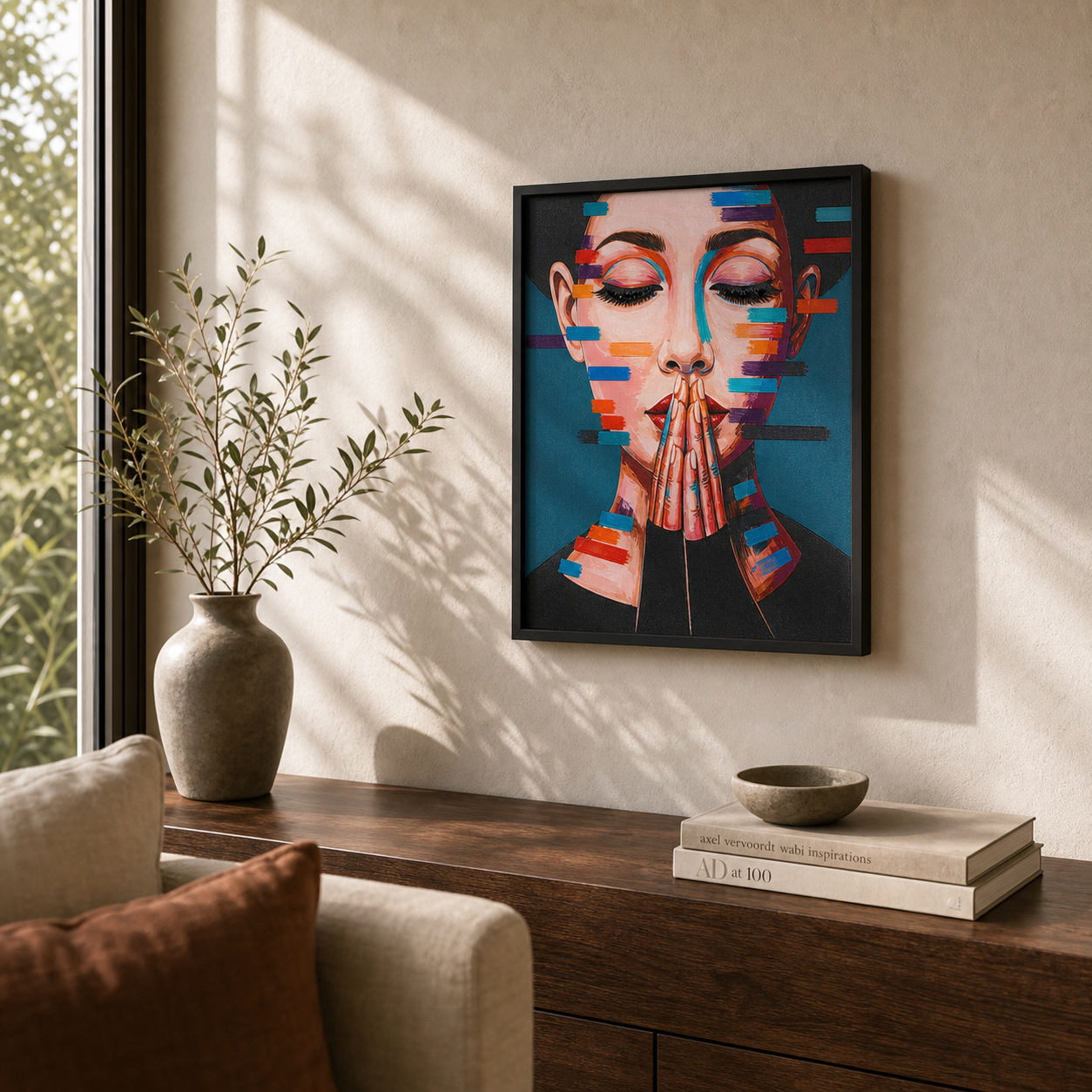 Modern Abstract Female Portrait