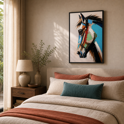 Modern Abstract Horse Head