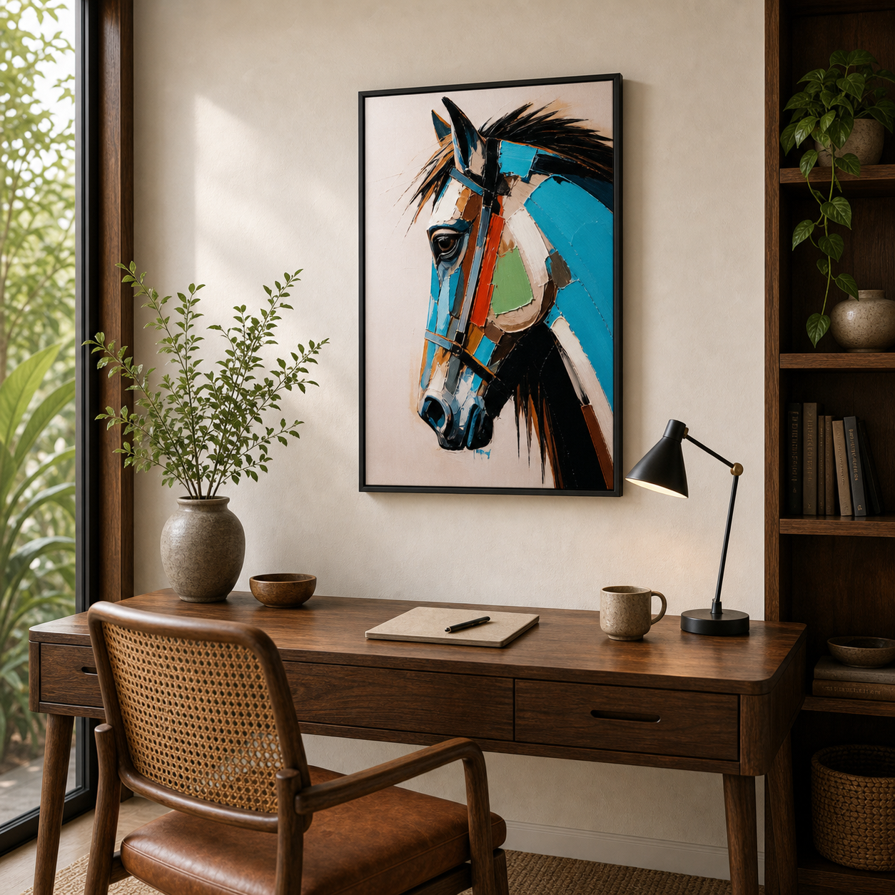 Modern Abstract Horse Head