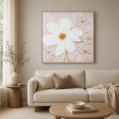 Modern Multiple White Flowers
