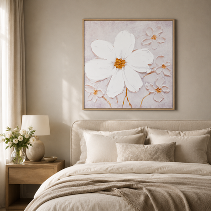 Modern Multiple White Flowers
