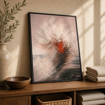 Ruby Surge Abstract Wave