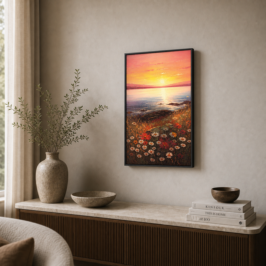 Sunset Meadow Coastal Floral