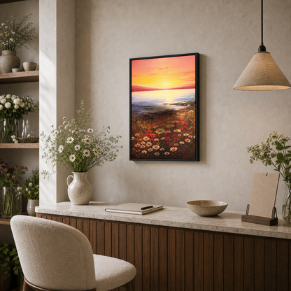 Sunset Meadow Coastal Floral