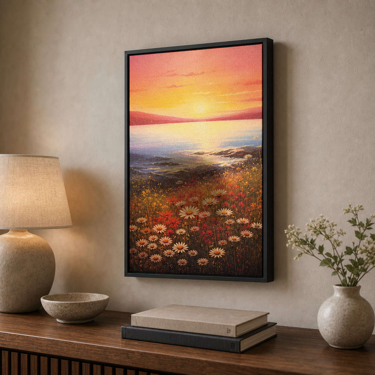 Sunset Meadow Coastal Floral