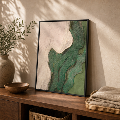 Verdant Flow Abstract Topographic