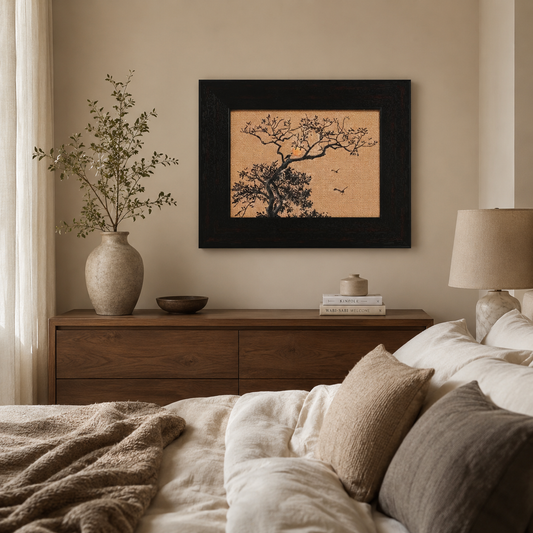 Vintage Asian Persimmon Tree