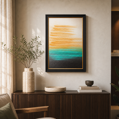 Vivid Horizon Abstract Color Block