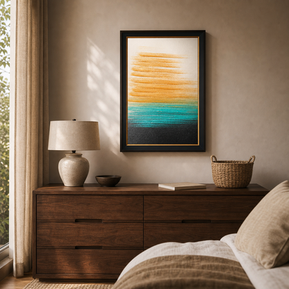 Vivid Horizon Abstract Color Block