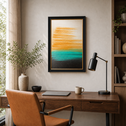 Vivid Horizon Abstract Color Block