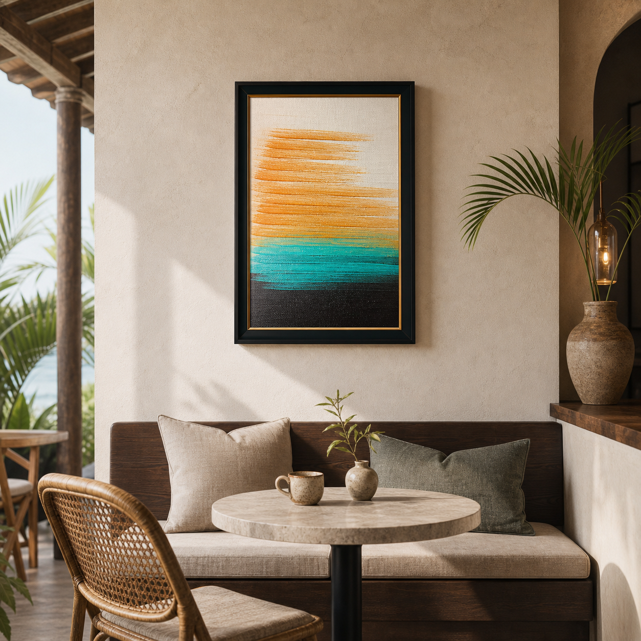 Vivid Horizon Abstract Color Block