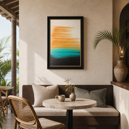 Vivid Horizon Abstract Color Block
